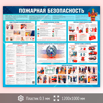 Стенд «Пожарная безопасность» (PB-29-SUPERSLIM)